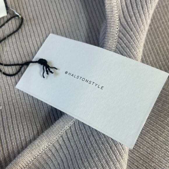 H Halston Sleeveless Sweater Ribbed Knit Womens Large Purple New - Picture 10 of 10